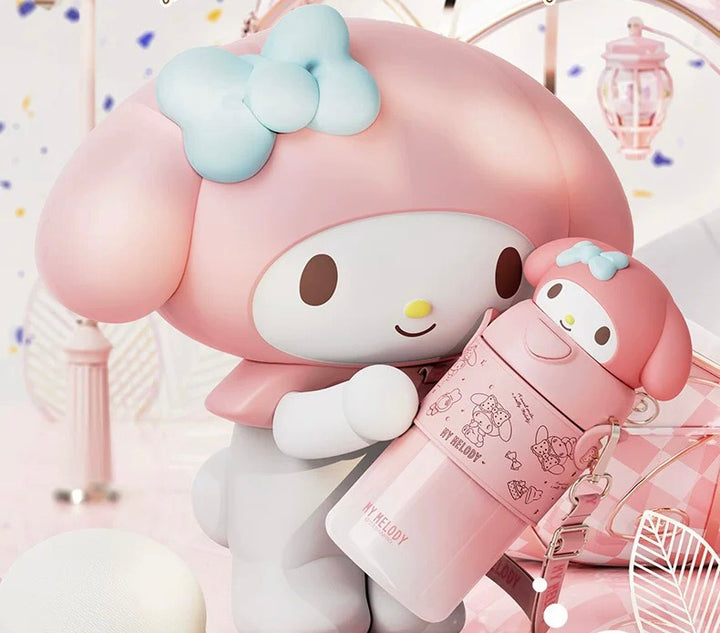 Sanrio™ 316 Stainless Steel Insulated Bottle | Long-Lasting Heat Retention | Crossbody Carry
