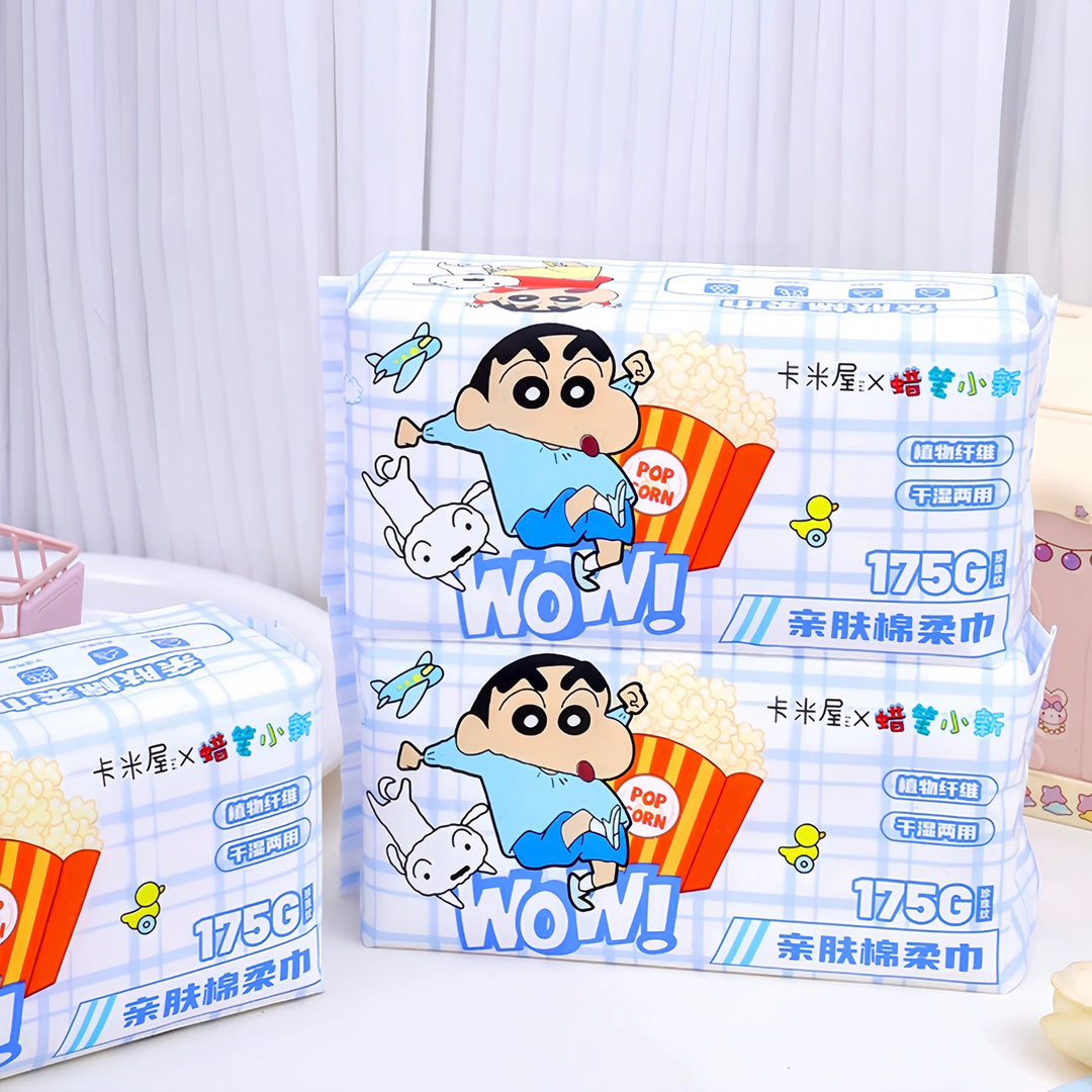 Crayon Shin-chan™️ 🖍️ Disposable Thickened Facial Towels
Cotton-soft tissue for face cleansing – pull-out design, safe for sensitive skin.