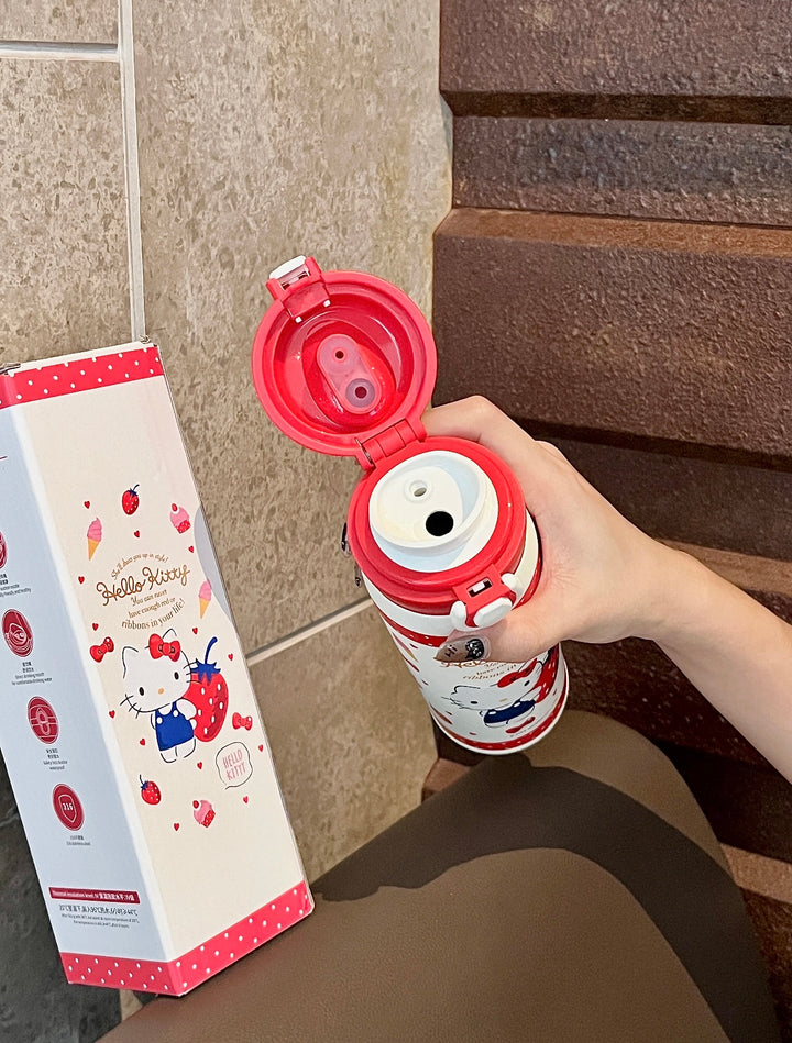 Hello Kitty™ Insulated Travel Cup – Dual-Drink Straw & Coffee Lid