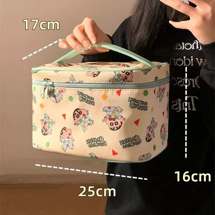 Crayon Shin-chan™ Travel Toiletry & Skincare Bag
Spacious, Multi-Compartment Organizer with Handle – Perfect for Travel & Daily Use