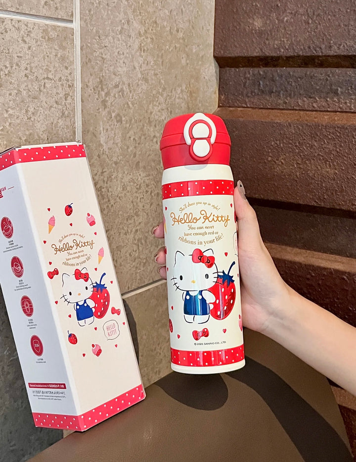 Hello Kitty™ Insulated Travel Cup – Dual-Drink Straw & Coffee Lid