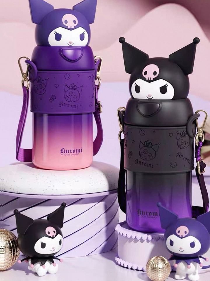 Sanrio™ 316 Stainless Steel Insulated Bottle | Long-Lasting Heat Retention | Crossbody Carry