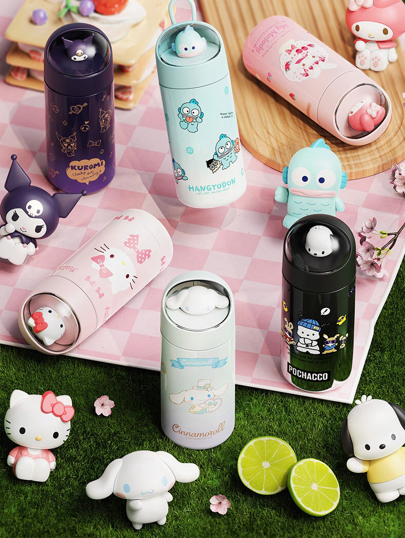 Sanrio™ Space Capsule Figurine Thermos – 316 Stainless Steel Portable Insulated Bottle (350ml)