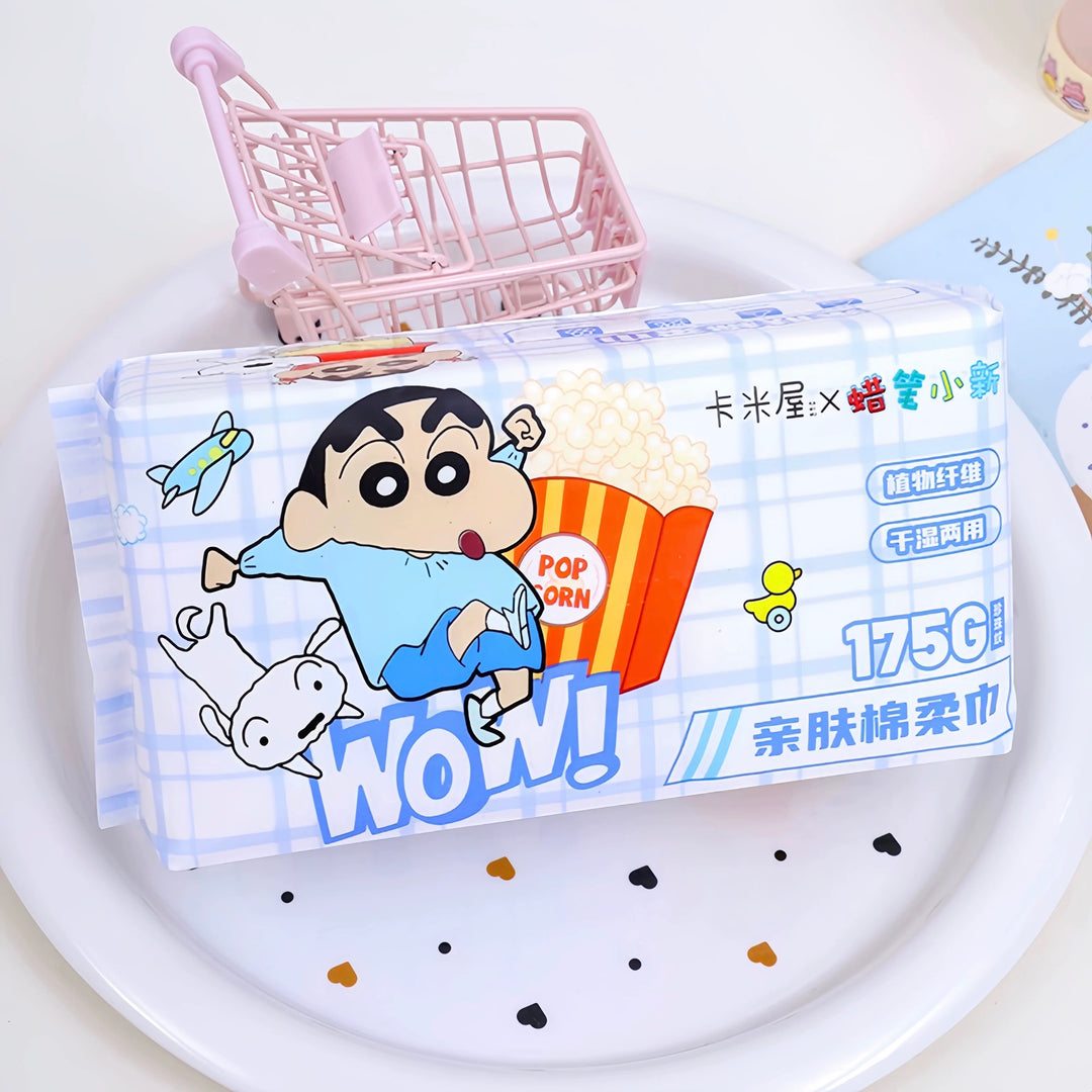Crayon Shin-chan™️ 🖍️ Disposable Thickened Facial Towels
Cotton-soft tissue for face cleansing – pull-out design, safe for sensitive skin.