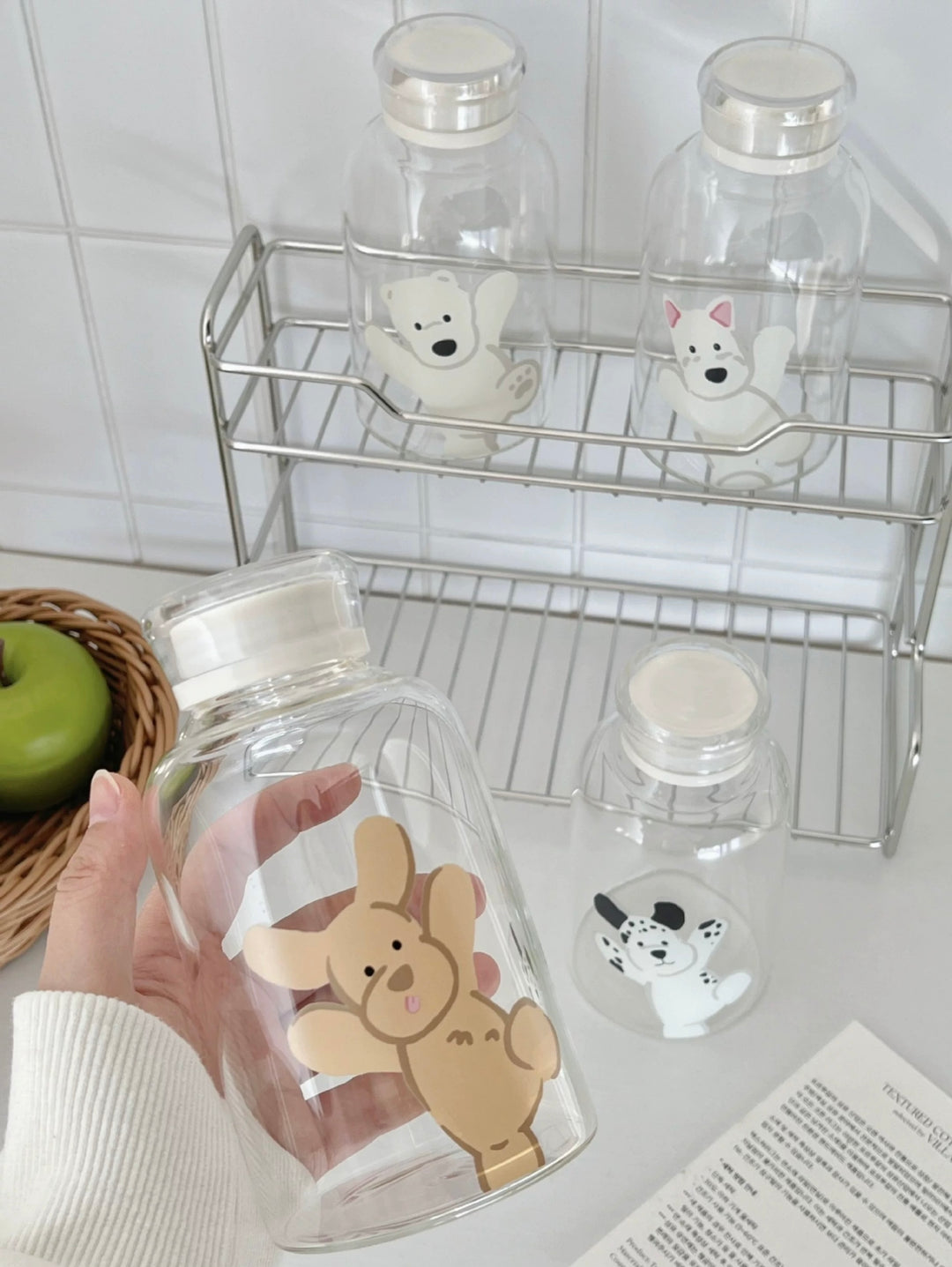 Large-Capacity Borosilicate Glass Bottle – Heat-Resistant, Leakproof & Portable