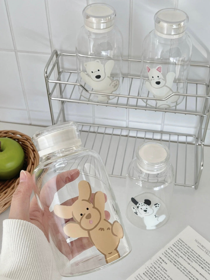 Large-Capacity Borosilicate Glass Bottle – Heat-Resistant, Leakproof & Portable
