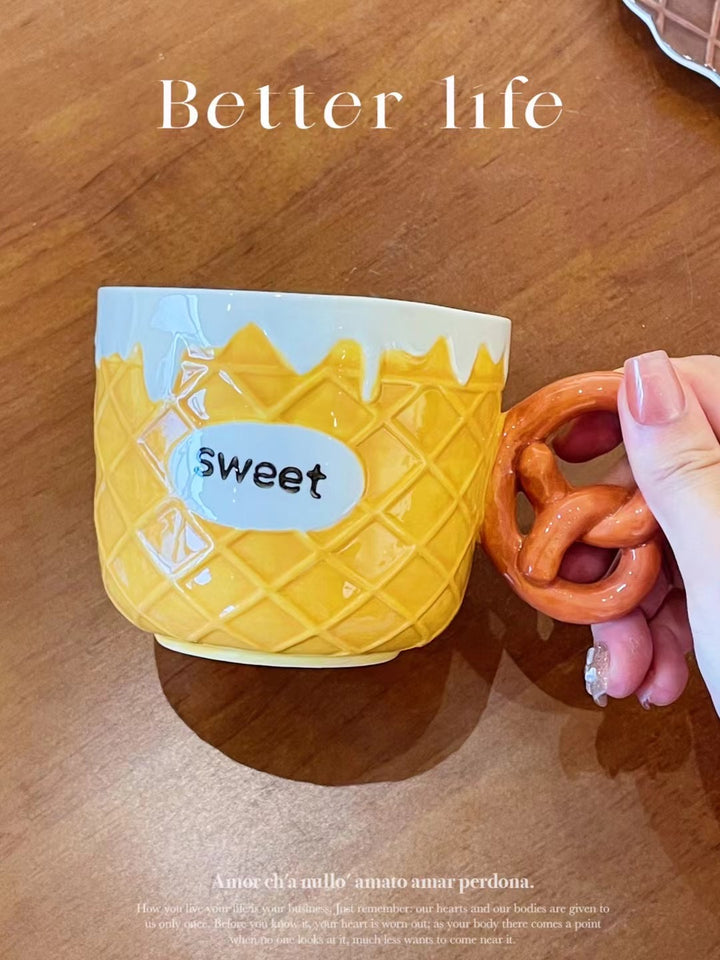 【Bread 🥐🥨 Series】Hand-Painted Underglaze Ceramic Dinnerware Set