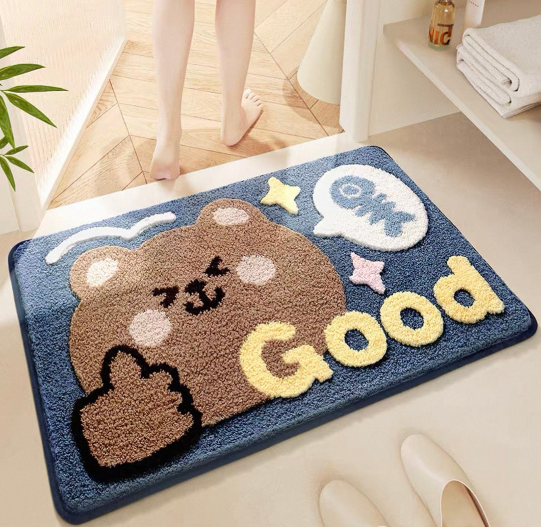 Cozy Faux Cashmere Bath Mat 🛀 Thick & Soft | Quick Absorbent | Anti-Slip