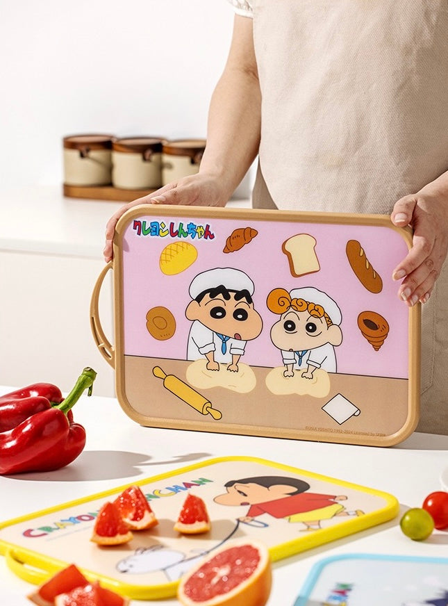 🖍️ Crayon Shin-chan™️ Double-Sided Cutting Board | Food-Grade Chopping Board for Fruits & Vegetables