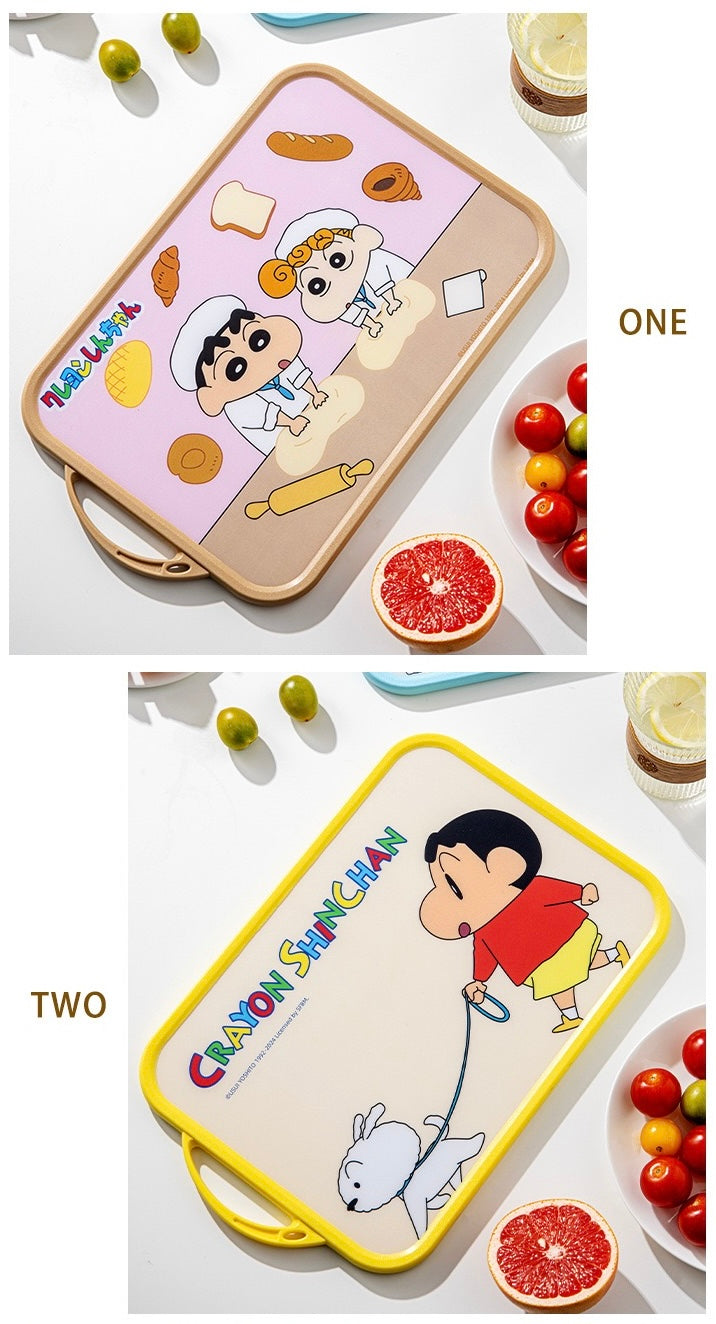 🖍️ Crayon Shin-chan™️ Double-Sided Cutting Board | Food-Grade Chopping Board for Fruits & Vegetables