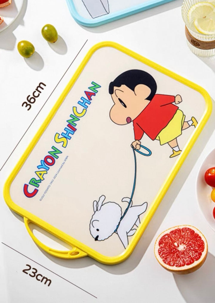 🖍️ Crayon Shin-chan™️ Double-Sided Cutting Board | Food-Grade Chopping Board for Fruits & Vegetables