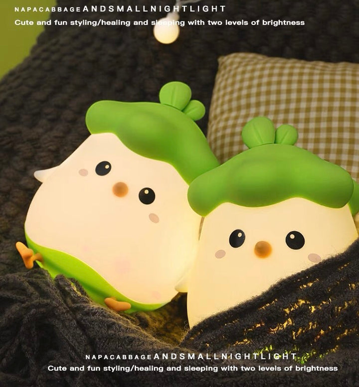 Cai Xiaoji Sleep Companion Light 💡| Tap-Control Night Light | USB Rechargeable | Stays Lit All Night 🌙