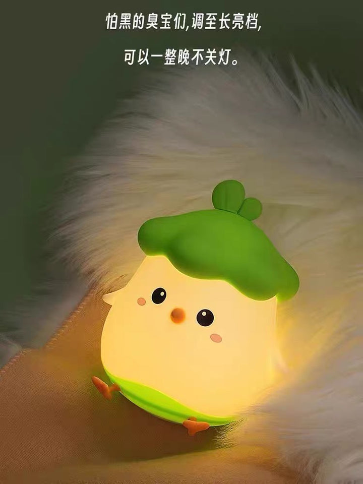 Cai Xiaoji Sleep Companion Light 💡| Tap-Control Night Light | USB Rechargeable | Stays Lit All Night 🌙