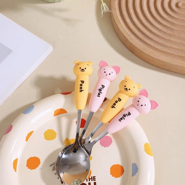 🏰 Disney™️ Stainless Steel Spoon & Fork Set – Kids’ Cutlery Set
