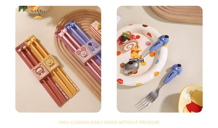 🏰 Disney™️ Stainless Steel Spoon & Fork Set – Kids’ Cutlery Set