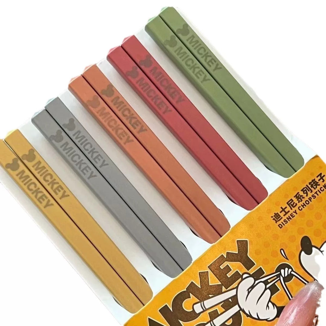🏰 Disney™️ Alloy Chopsticks SetHeat-Resistant | Antibacterial & Mold-Resistant | Set of 10 Pairs (20 Pieces)