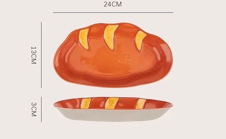 【Bread 🥐🥨 Series】Hand-Painted Underglaze Ceramic Dinnerware Set