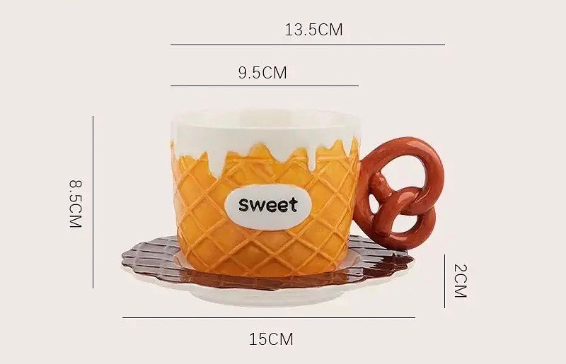 【Bread 🥐🥨 Series】Hand-Painted Underglaze Ceramic Dinnerware Set