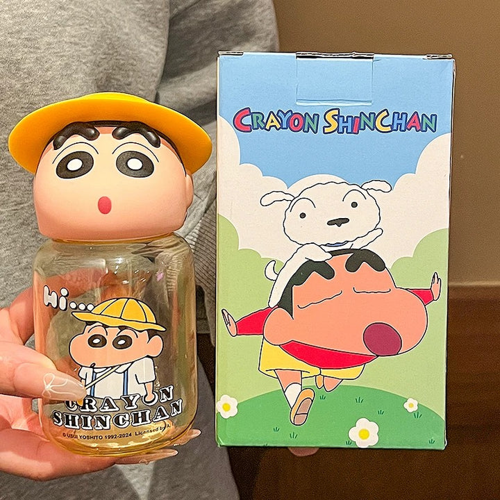 Crayon Shin-chan™️ Cute Mini Tritan Water Bottle | Pocket-Sized Figure Travel Cup