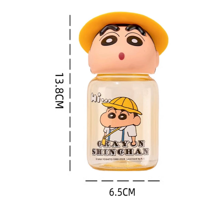 Crayon Shin-chan™️ Cute Mini Tritan Water Bottle | Pocket-Sized Figure Travel Cup