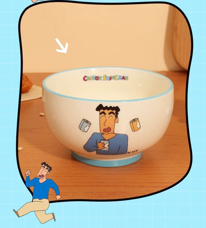 Crayon Shin-chan™️ Ceramic Bowl Set – 4-Piece Gift Box