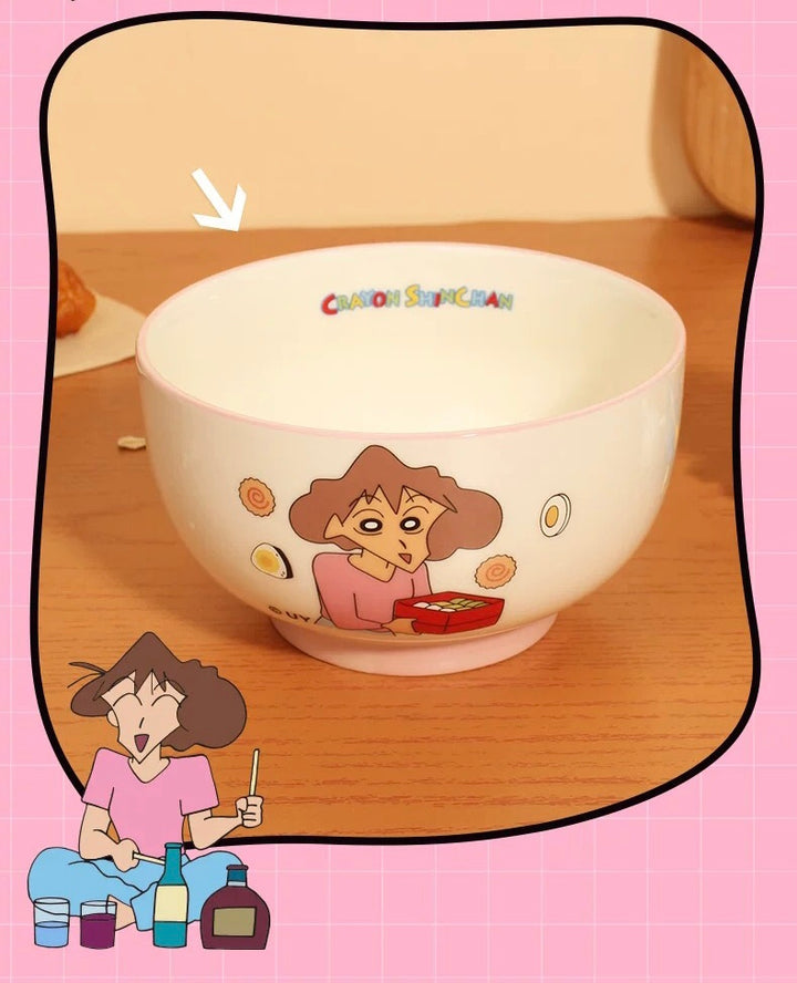 Crayon Shin-chan™️ Ceramic Bowl Set – 4-Piece Gift Box