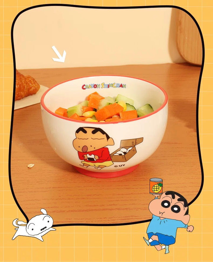Crayon Shin-chan™️ Ceramic Bowl Set – 4-Piece Gift Box