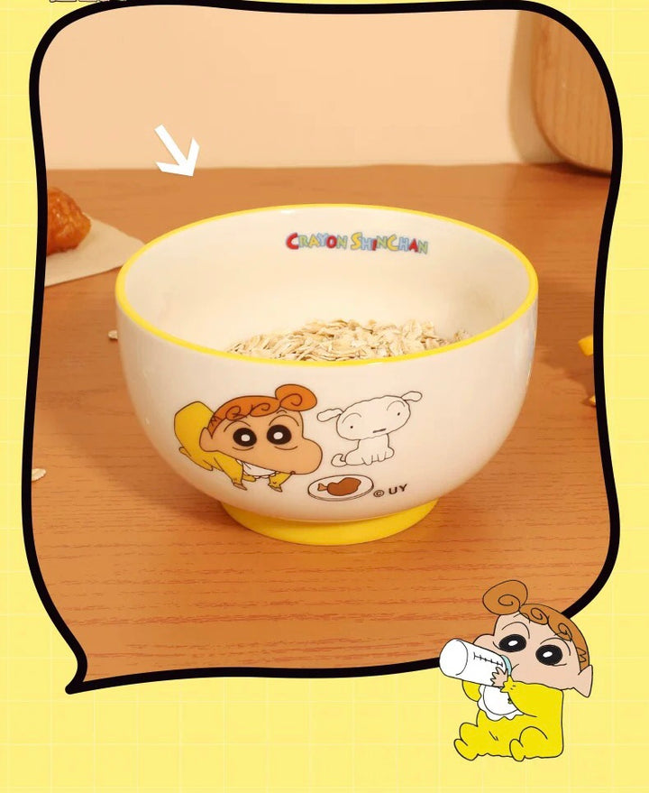 Crayon Shin-chan™️ Ceramic Bowl Set – 4-Piece Gift Box