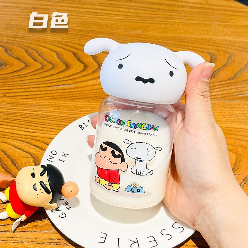 Crayon Shin-chan™️ Cute Mini Tritan Water Bottle | Pocket-Sized Figure Travel Cup