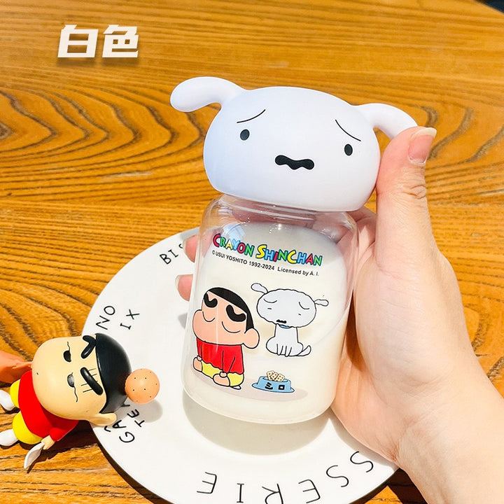 Crayon Shin-chan™️ Cute Mini Tritan Water Bottle | Pocket-Sized Figure Travel Cup