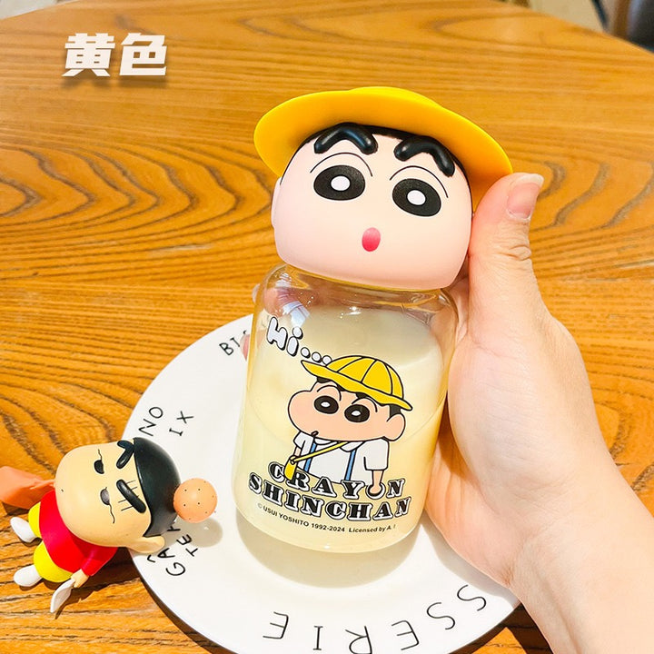Crayon Shin-chan™️ Cute Mini Tritan Water Bottle | Pocket-Sized Figure Travel Cup