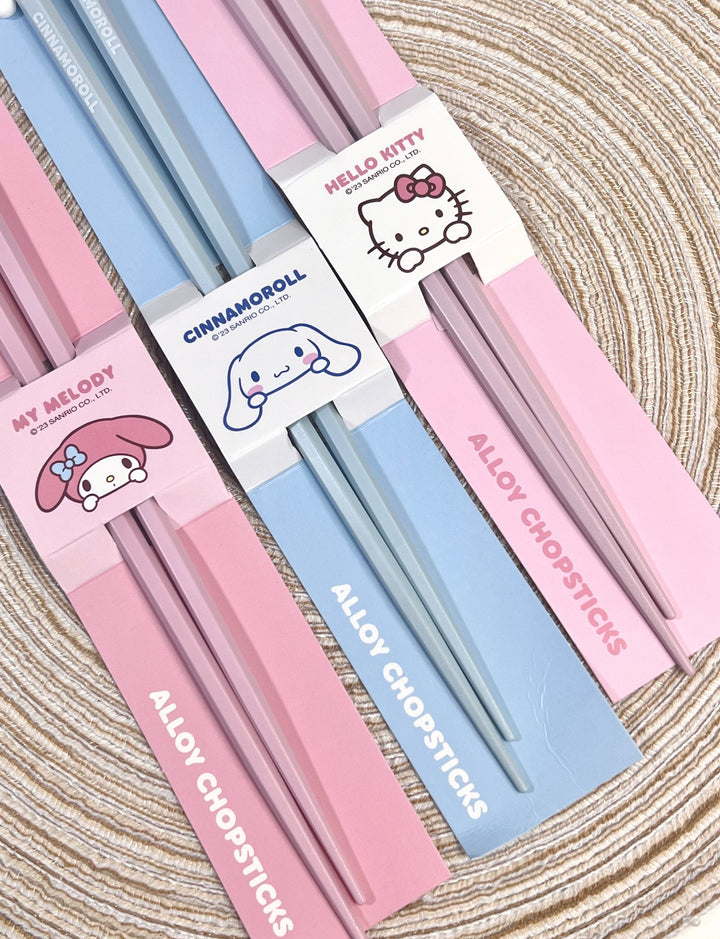 【Sanrio™️】Alloy Chopsticks Set 🥢 Mold-Resistant | Non-Slip | One-Pair-Per-Person | Individually Packaged