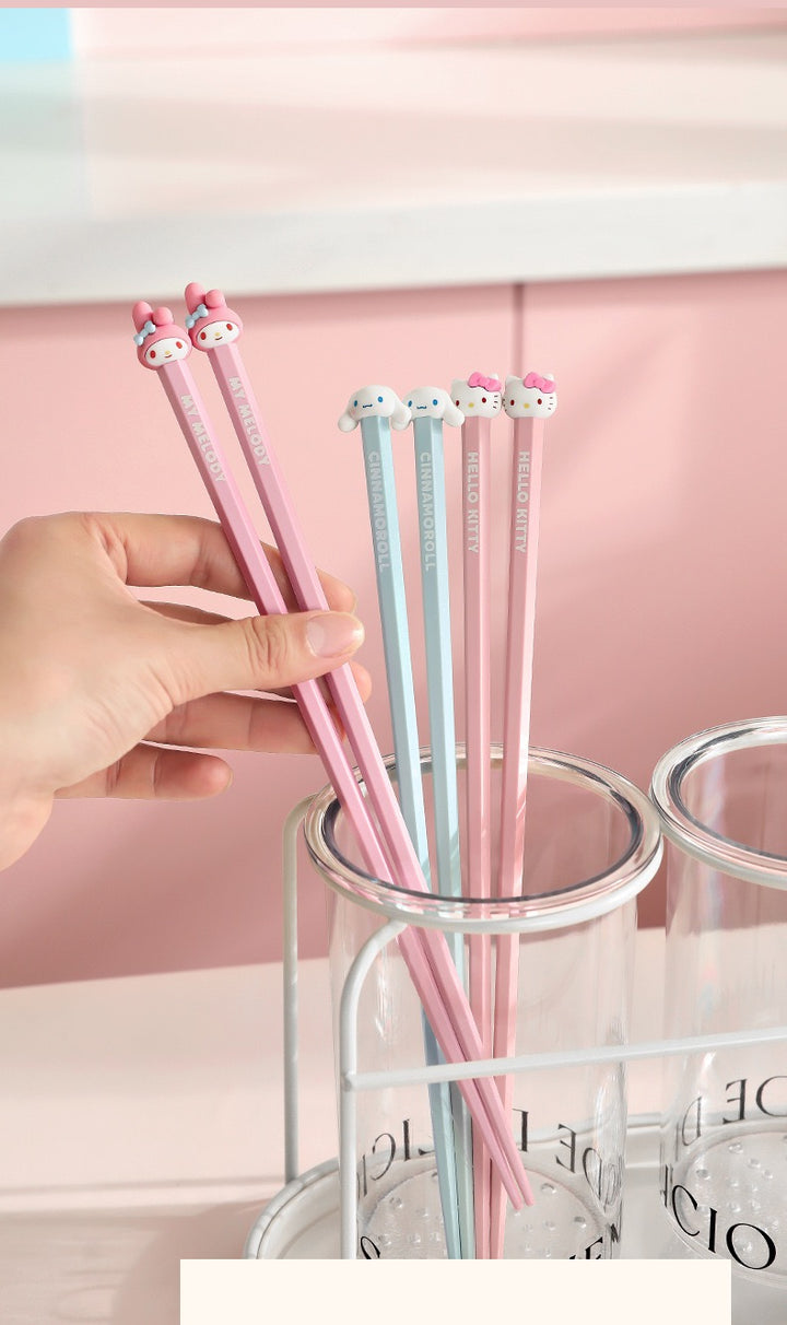 【Sanrio™️】Alloy Chopsticks Set 🥢 Mold-Resistant | Non-Slip | One-Pair-Per-Person | Individually Packaged