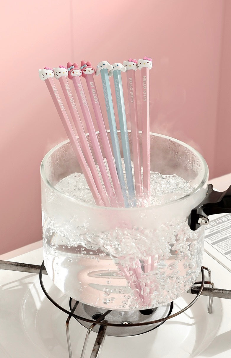 【Sanrio™️】Alloy Chopsticks Set 🥢 Mold-Resistant | Non-Slip | One-Pair-Per-Person | Individually Packaged