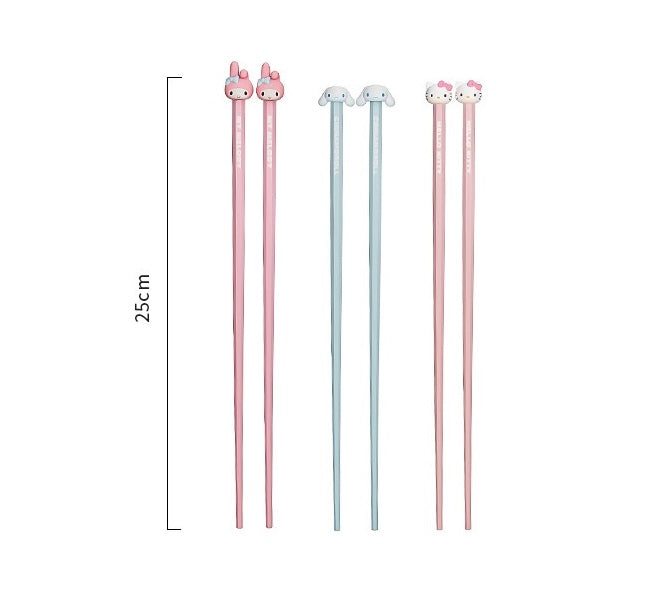 【Sanrio™️】Alloy Chopsticks Set 🥢 Mold-Resistant | Non-Slip | One-Pair-Per-Person | Individually Packaged