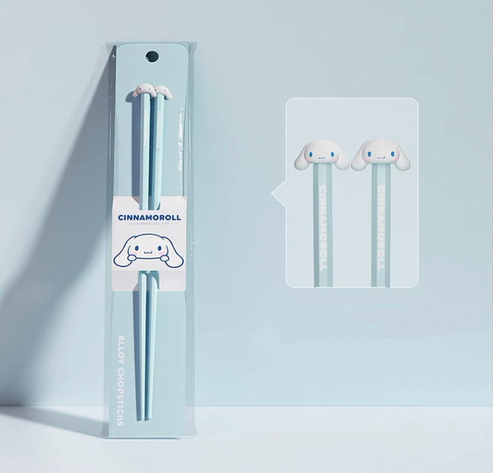 【Sanrio™️】Alloy Chopsticks Set 🥢 Mold-Resistant | Non-Slip | One-Pair-Per-Person | Individually Packaged