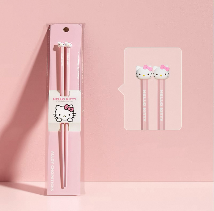 【Sanrio™️】Alloy Chopsticks Set 🥢 Mold-Resistant | Non-Slip | One-Pair-Per-Person | Individually Packaged