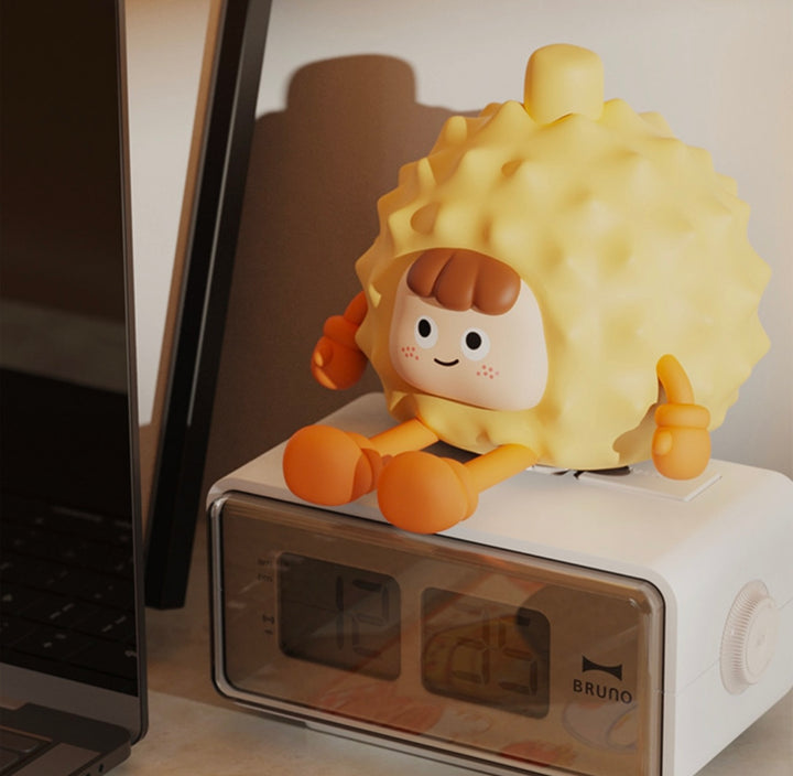Durian Night Light – Bedroom Sleep Companion 💤 | Tap Control | Rechargeable 🔋