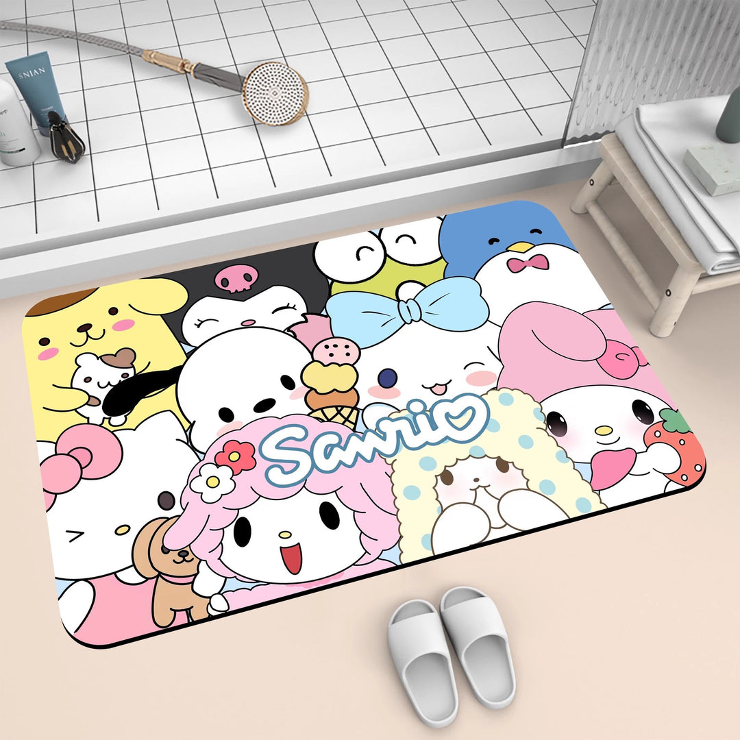 Sarino Family - Soft Diatomaceous Earth Bathroom Absorbent Mat - Size: 50×80 cm