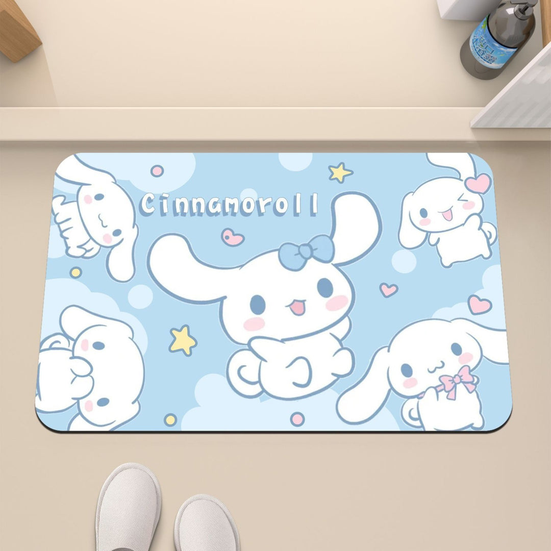 Cinnamoroll - Soft Diatomaceous Earth Bathroom Absorbent Mat - Size: 50×80 cm