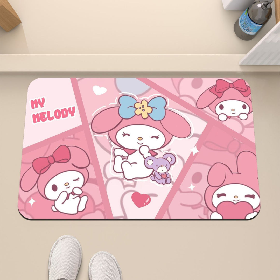 Sweetheart My Melody💗 - Soft Diatomaceous Earth Bathroom Absorbent Mat - Size: 50×80 cm