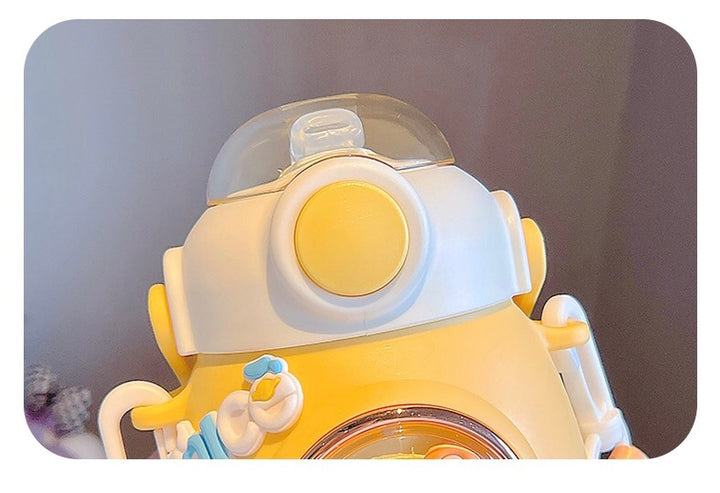 Space Capsule Insulated Bottle | Built-in Straw | Crossbody & Drop-Proof