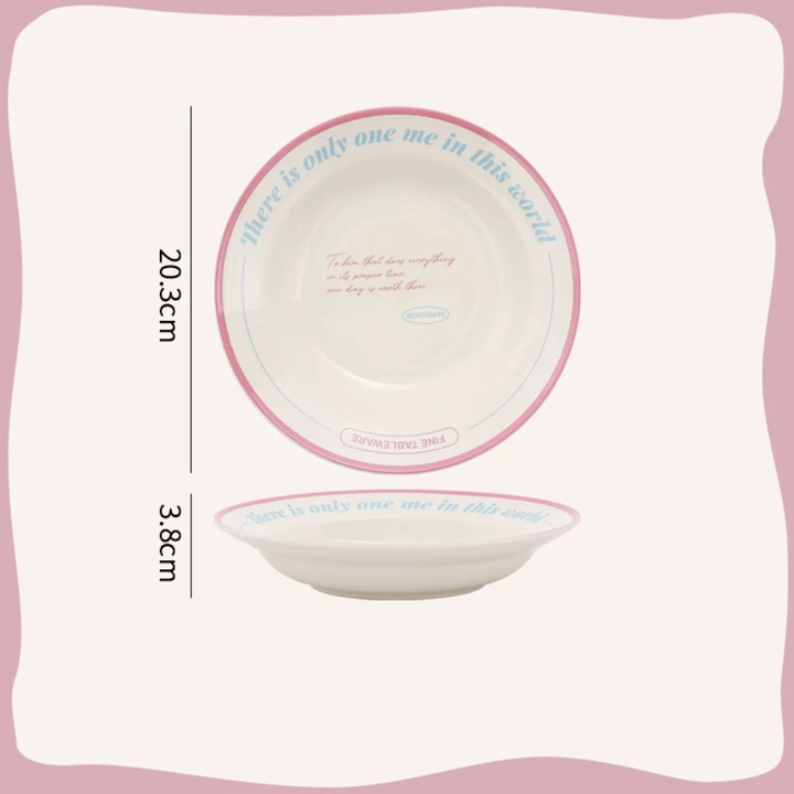 Fresh Cream Style 🧁 Minimalist & Fresh 🍽️ Tableware Set – Multiple Shapes Available