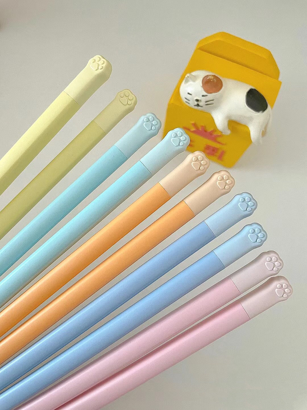 「Macaron-Colored Alloy Chopsticks」5 Pairs Set