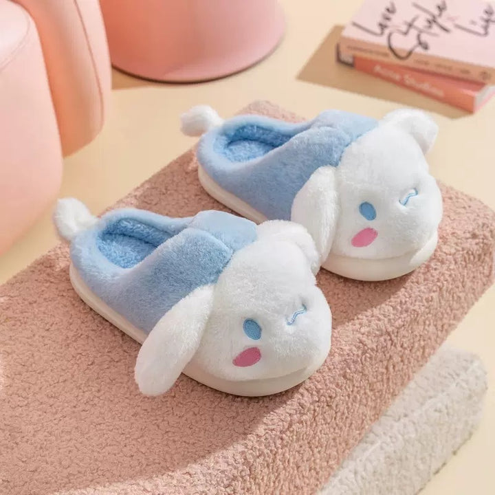 Sanrio™️ Autumn & Winter Cotton Slippers Indoor & Outdoor Use | Anti-Slip | Thickened Plush Design