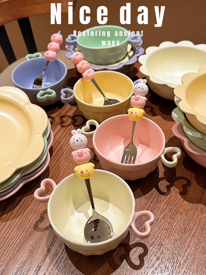 Cartoon Animal Stainless Steel 「Spoon & Fork」 Set