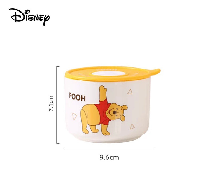 【Covered Fresh-Keeping Bowl】Microwave Safe ♨️ Disney™️ Ceramic Sealed Fresh-Keeping Bowl, Lunch Box, Nut 🥜 and Fruit Bowl