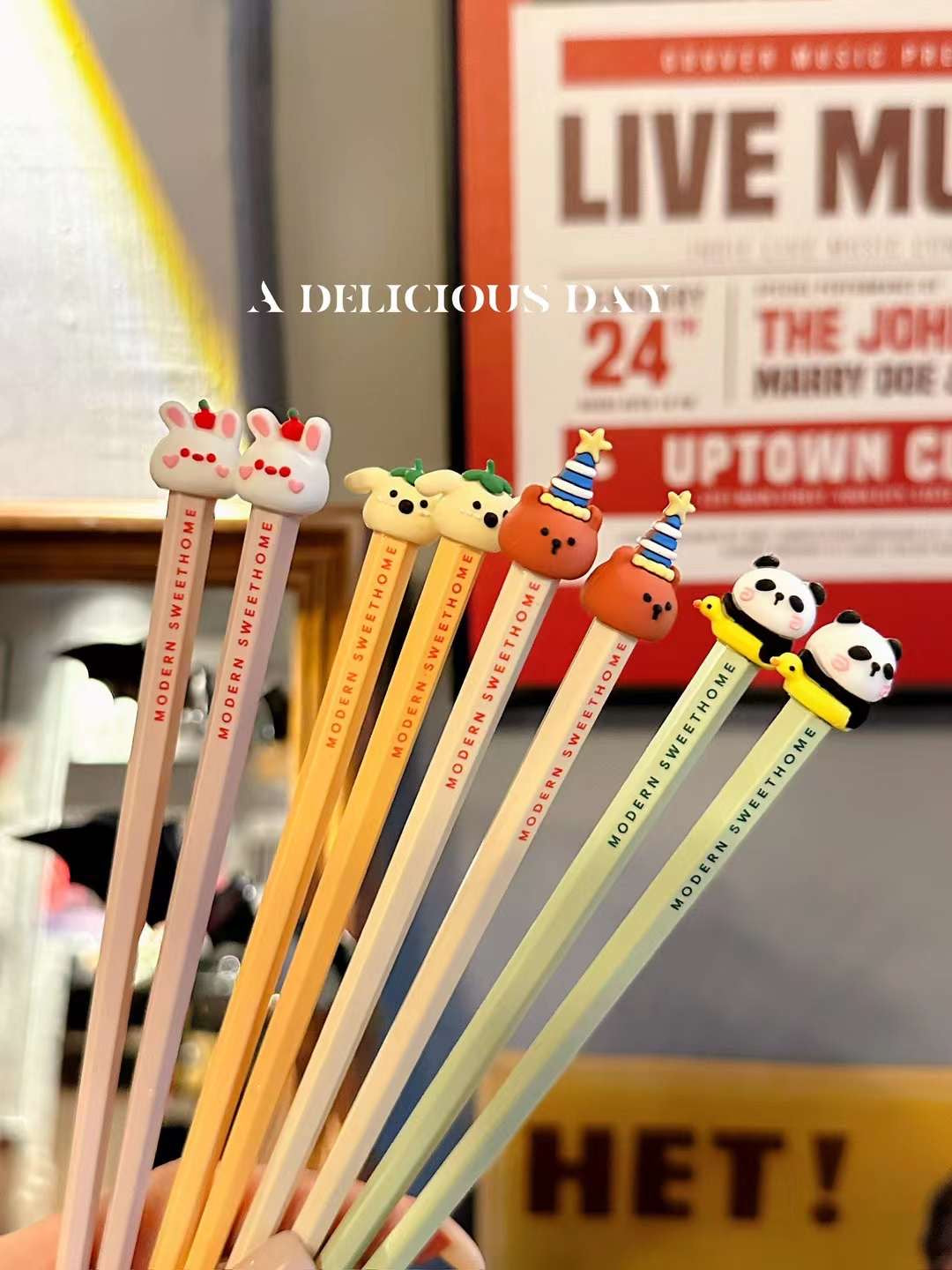 「Macaron-Colored Alloy Chopsticks 」1Pair Cartoon Animal, High Temperature Sterilizable, Non-slip Chopsticks