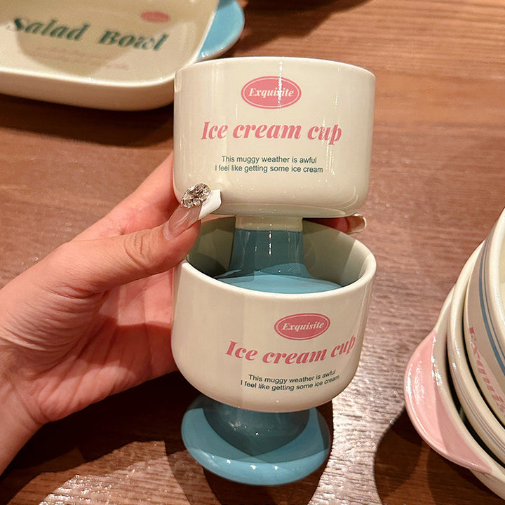 Fresh Cream Style 🧁 Minimalist & Fresh 🍽️ Tableware Set – Multiple Shapes Available