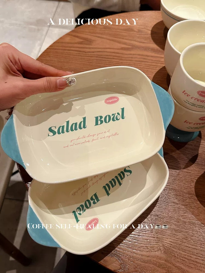 Fresh Cream Style 🧁 Minimalist & Fresh 🍽️ Tableware Set – Multiple Shapes Available